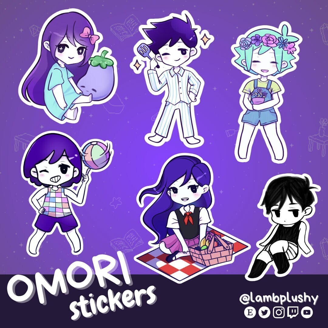 OMORI CHIBI Button Pin Set 缶バッジ OMORI CHIBI Button Pin Set 缶バッジ