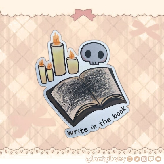 Phasmophobia Ghost Hunting Sticker / Ghost Writing Book Sticker / Halloween Sticker / Laptop Sticker / Mirror Reflective Sticker