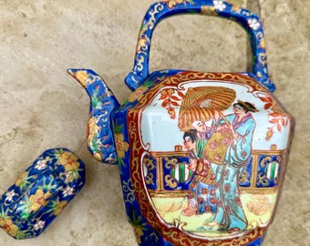 20世紀初頭のアンティーク中国磁器ティーポット - Etsy 日本