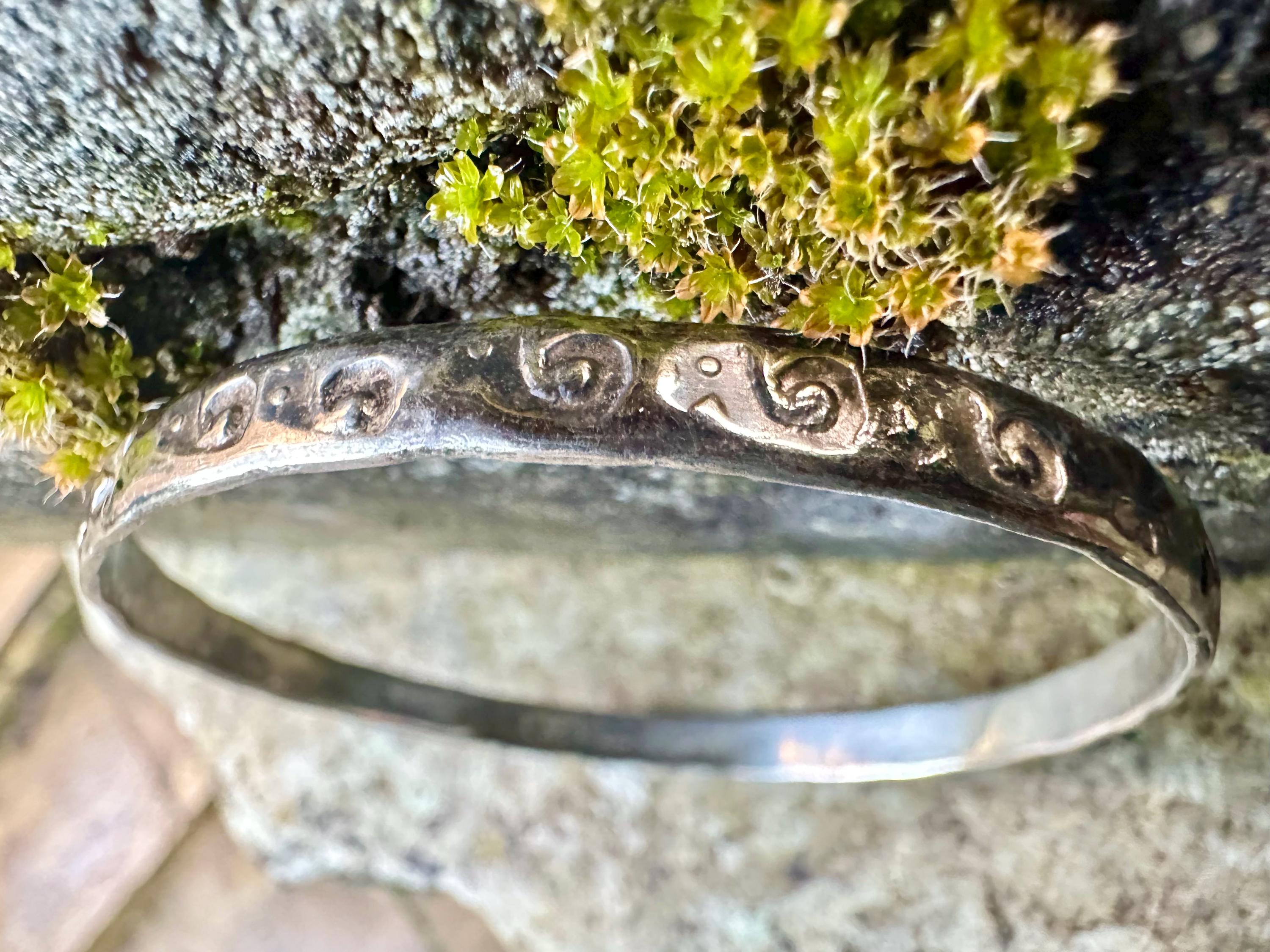 Vintage Taxco Mexico Silver Bangle (14.5g) - Etsy