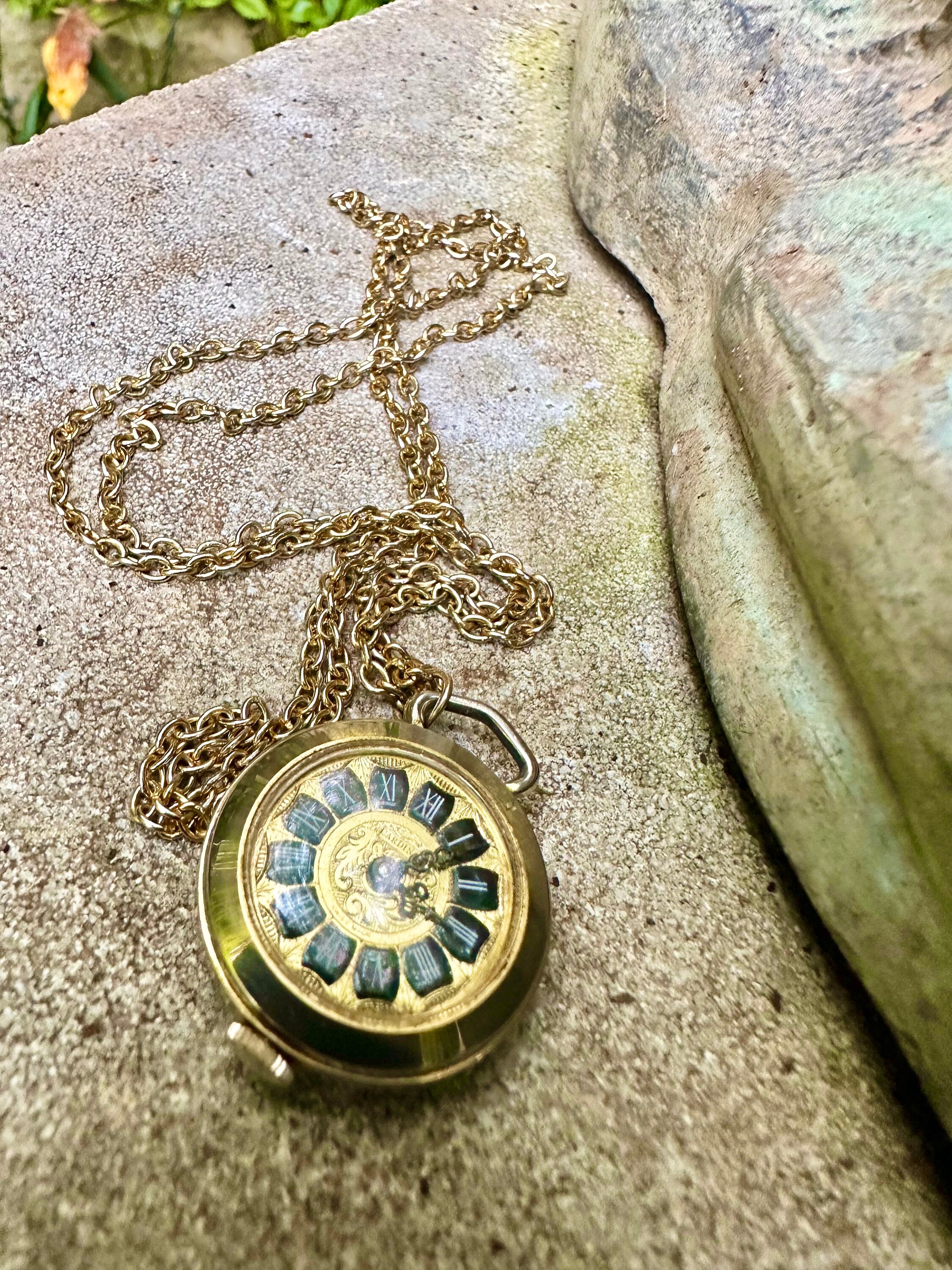 Vintage Gold Plated Swiss Cardinal Windup Pocket Watch Etsy UK