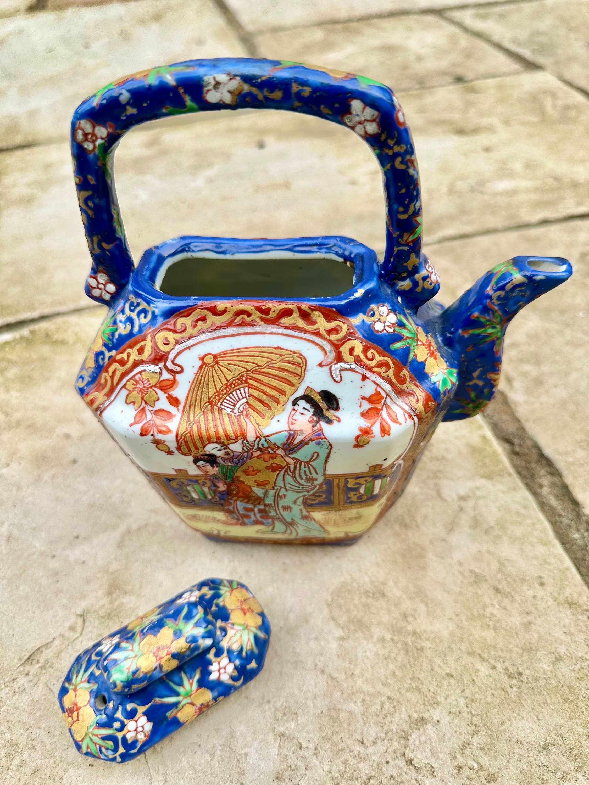 20世紀初頭のアンティーク中国磁器ティーポット - Etsy 日本