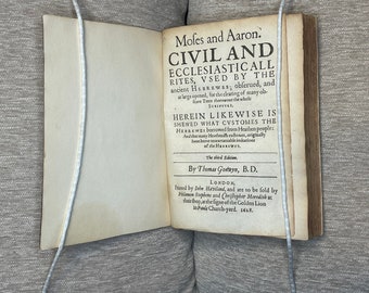 Selten 1628 Moses und Aron 3.Auflage von Thomas Godwin | Benutzerdefinierte Clamshell Box