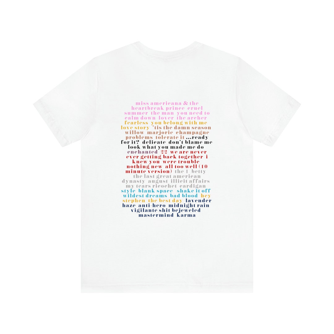 Night 22 the Eras Tour Set List Etsy