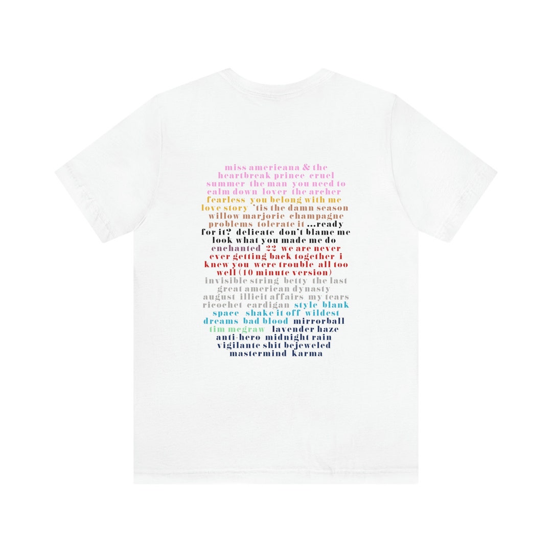Night 1 the Eras Tour Set List Etsy