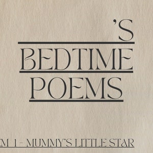 bedtime poems