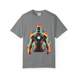 Ironman Graphic Tee: Avengers Superhero Comic Book Fan Gift image 3