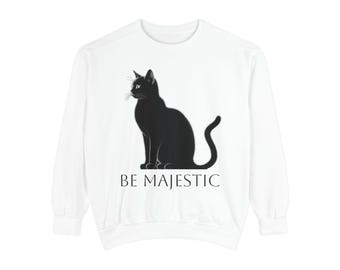 Be Majestic Cat Sweatshirt: Unisex Cozy Crewneck