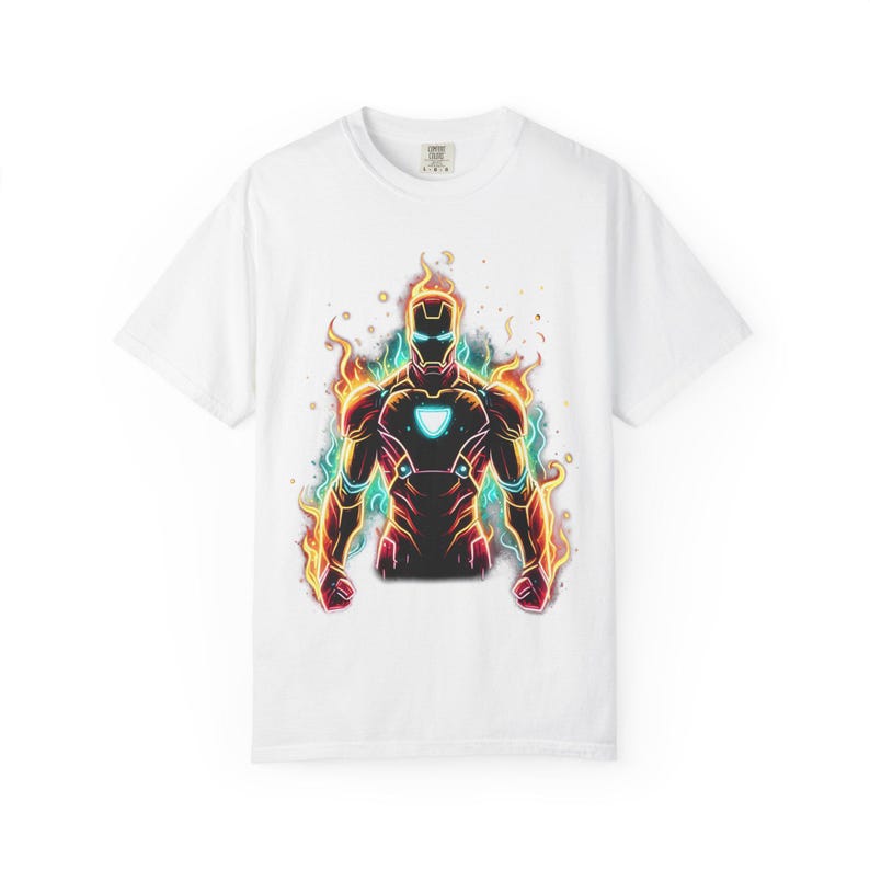 Ironman Graphic Tee: Avengers Superhero Comic Book Fan Gift image 2