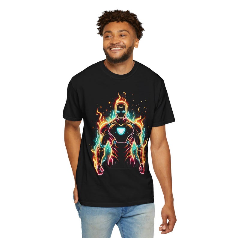 Ironman Graphic Tee: Avengers Superhero Comic Book Fan Gift image 6
