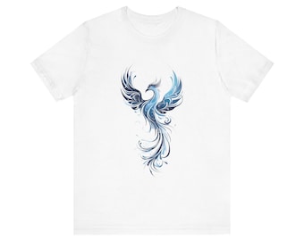 Phoenix Graphic Tee: Boho Festival Style, Eco-Friendly