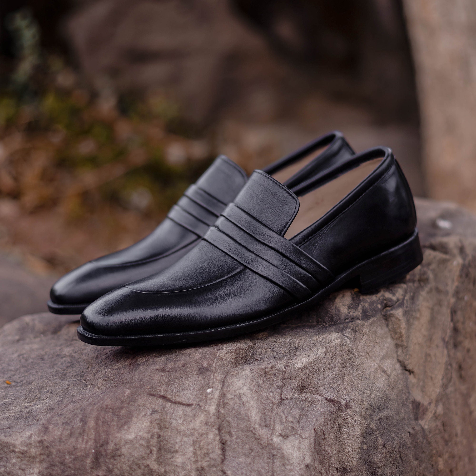 LOUIS VUITTON Black Tasseled Patent Leather Tuxedo Loafers SHOES 7.5 US 8.5  M