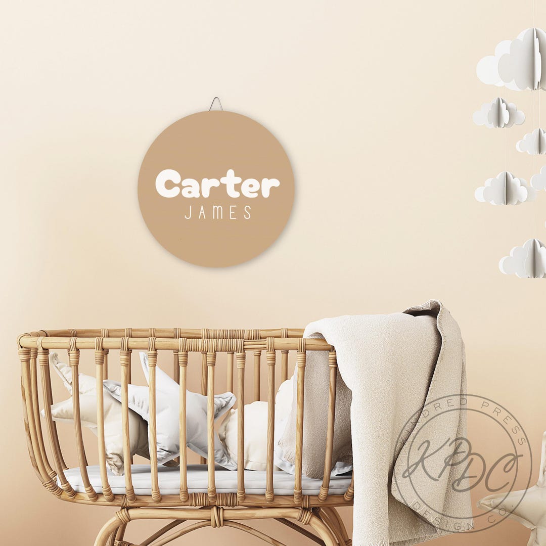 Personalized Wood Name Sign, Custom Nursery Decor, Baby Wall Art - Etsy