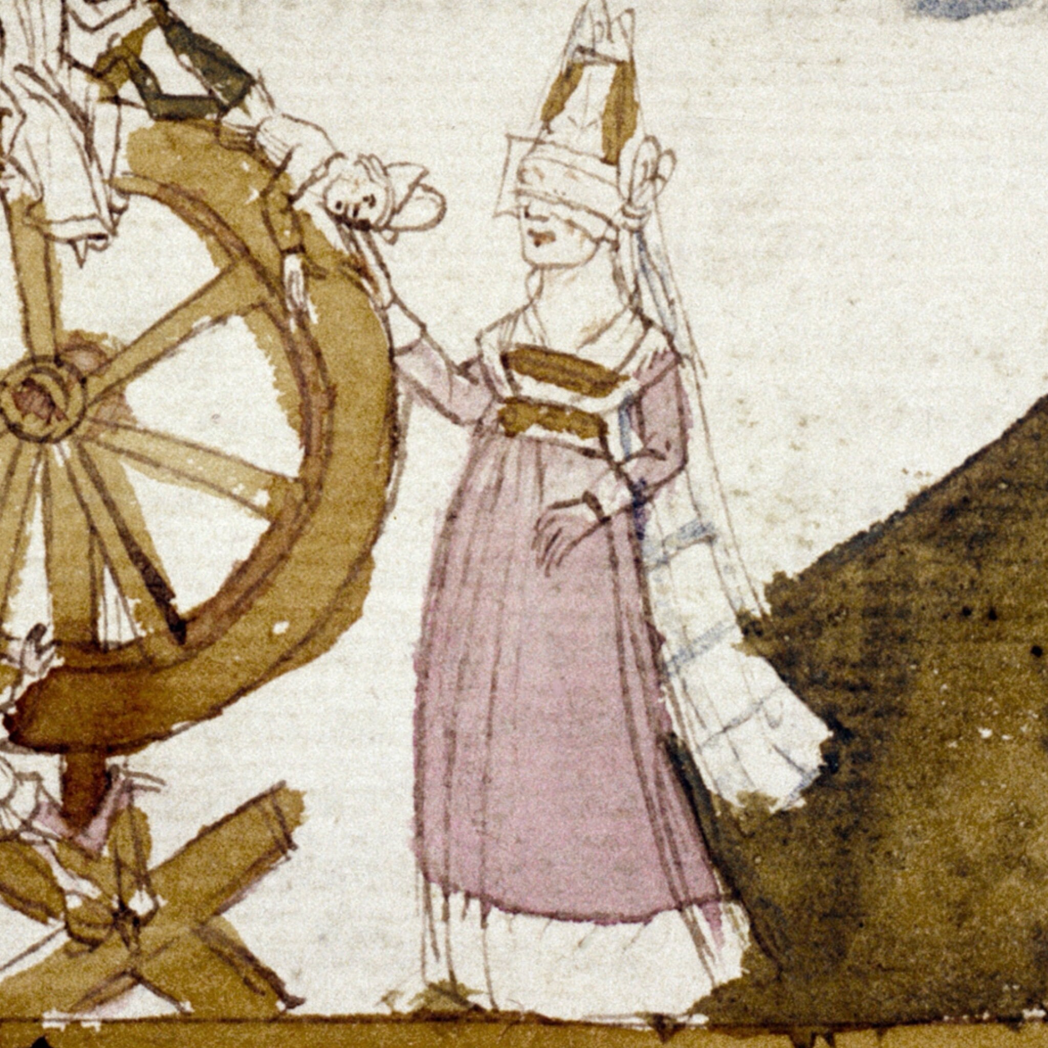 Wheel of Fortune Medieval Art, Middle Ages Castle, 14th Century, Queen ...