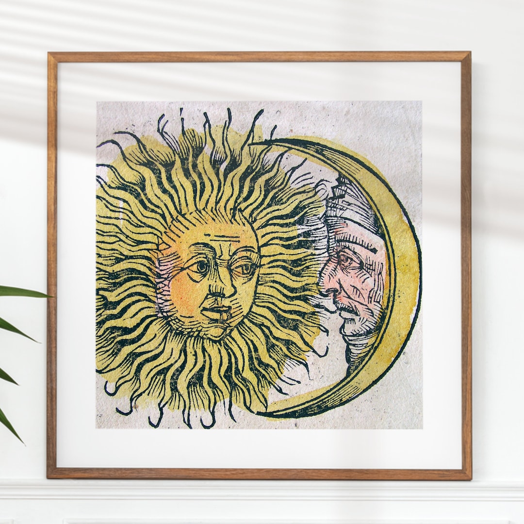 Medieval Early Renaissance Art, Antique Sun and Moon