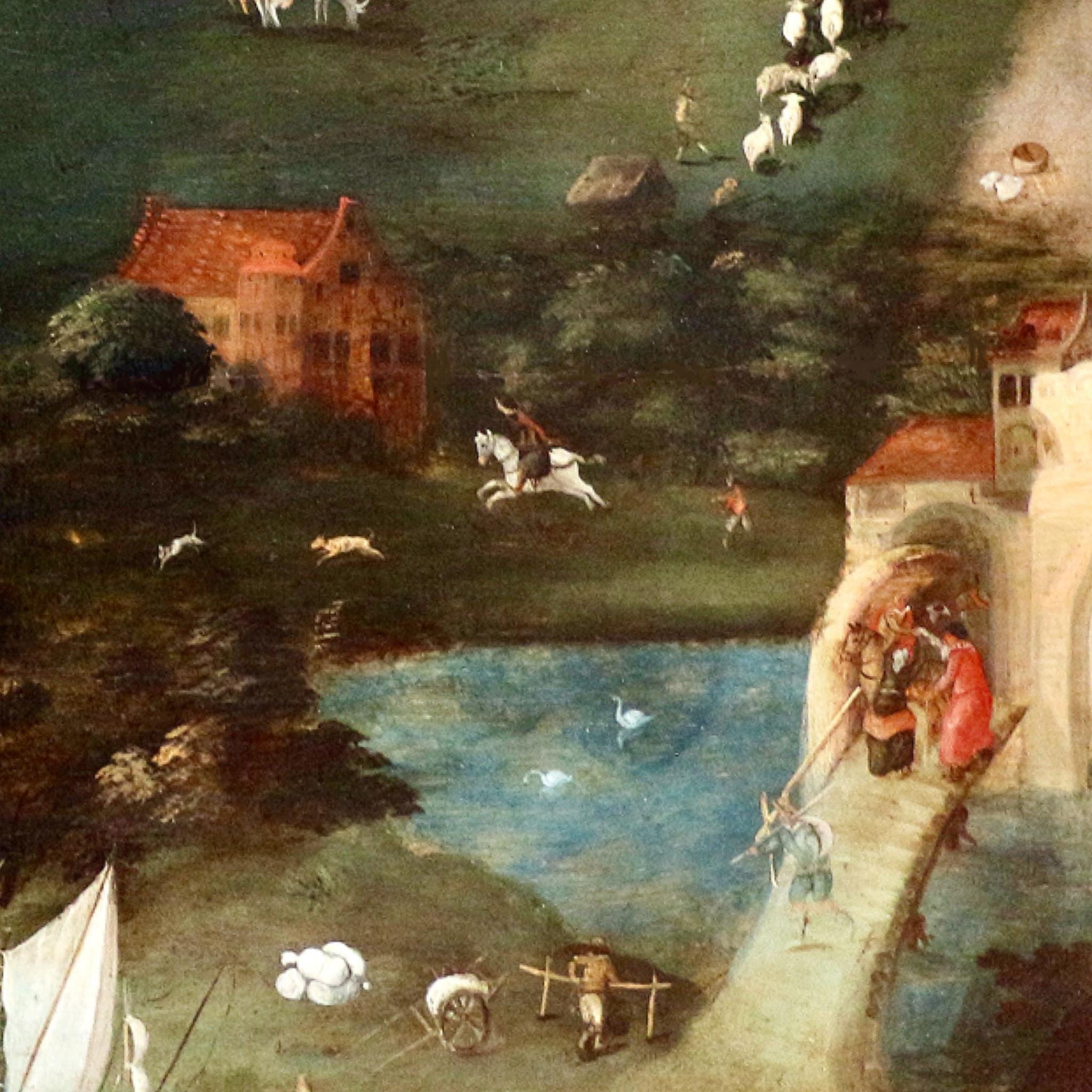 Anthropomorphic Landscape, Female Portrait, Surreal Renaissance
