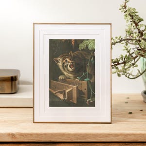 Renaissance Cat With Human Features, Weird Antique Cat Painting, Ugly ...