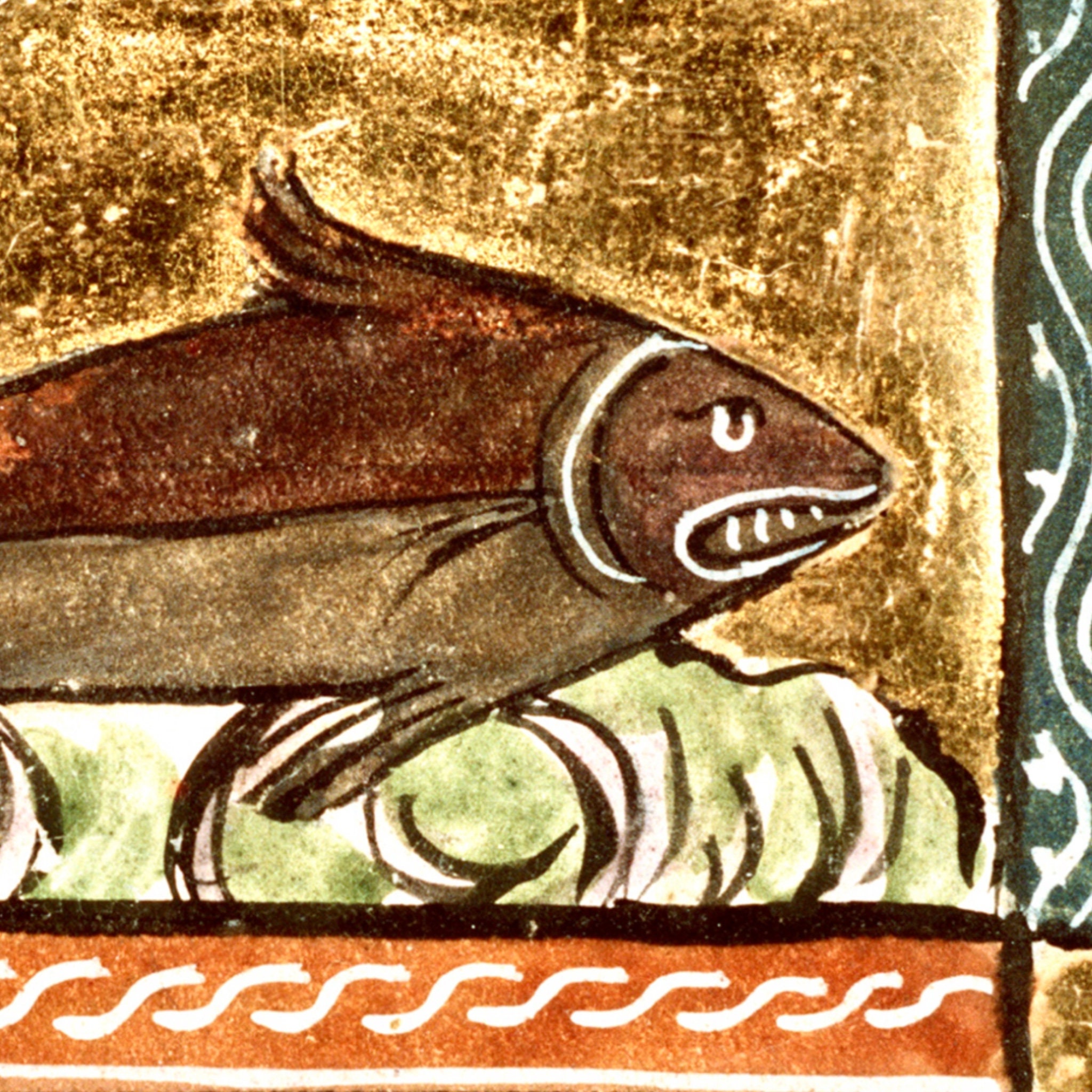 Medieval Cod Fish Weird Medieval Art, Fish Art Print, Medieval, 13th Century Art Print ...