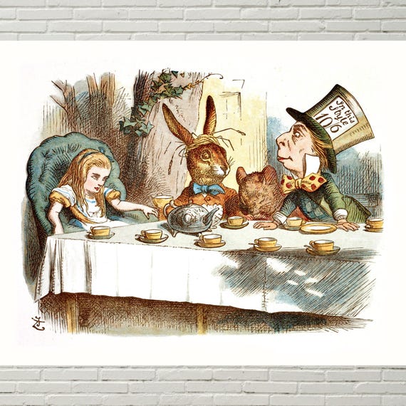 The Mad Hatter's Tea Party, Alice's Adventures in Wonderland, John