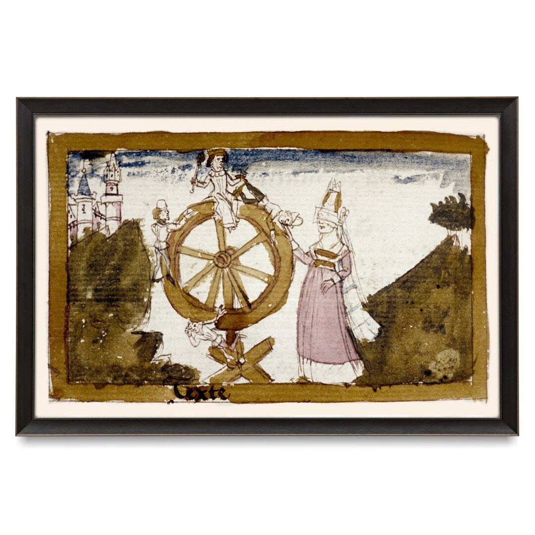 Wheel of Fortune Medieval Art, Middle Ages Castle, 14th Century, Queen ...
