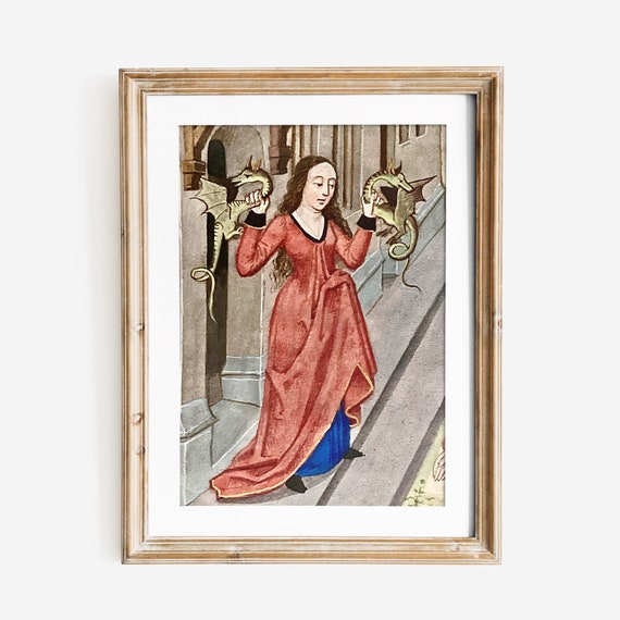 Medieval Illustration, 5x7