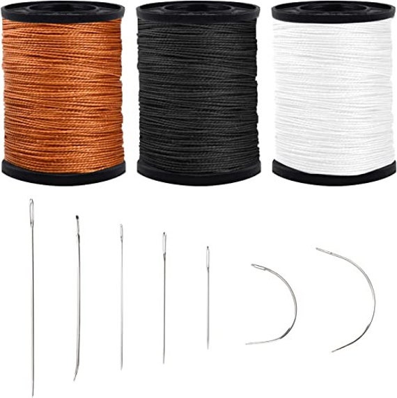 Extra Strong Upholstery Repair Sewing Thread Kit and Heavy Duty Household  Hand Needles 