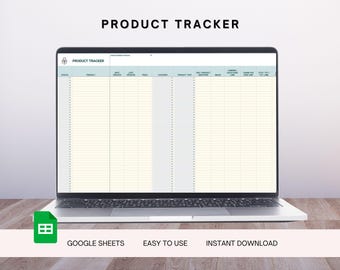 Product Tracker Spreadsheet |  Small Business Product Tracker | Product Management | Product Listing Checklist | Product Tracker Template