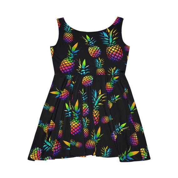 pineapple skater dress Retrolicious Plus Size Pineapple Print Skater Dress 4X