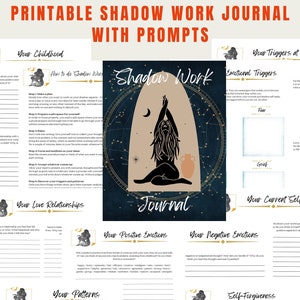 Shadow Work Journal, Shadow Work Digital Journal, Shadow Work pdf, Shadow Work Prompts, Therapy Journal, Therapy Worksheets