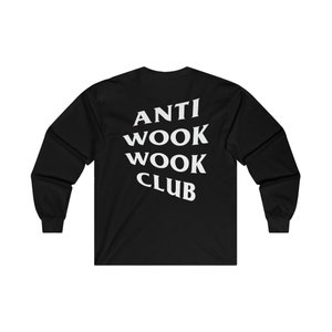Anti Wook Wook Club - EDM Festival Rave Longsleeve Shirt - Bass Music Merch