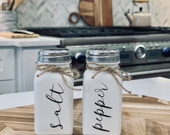Farmhouse Salt and Pepper Shakers