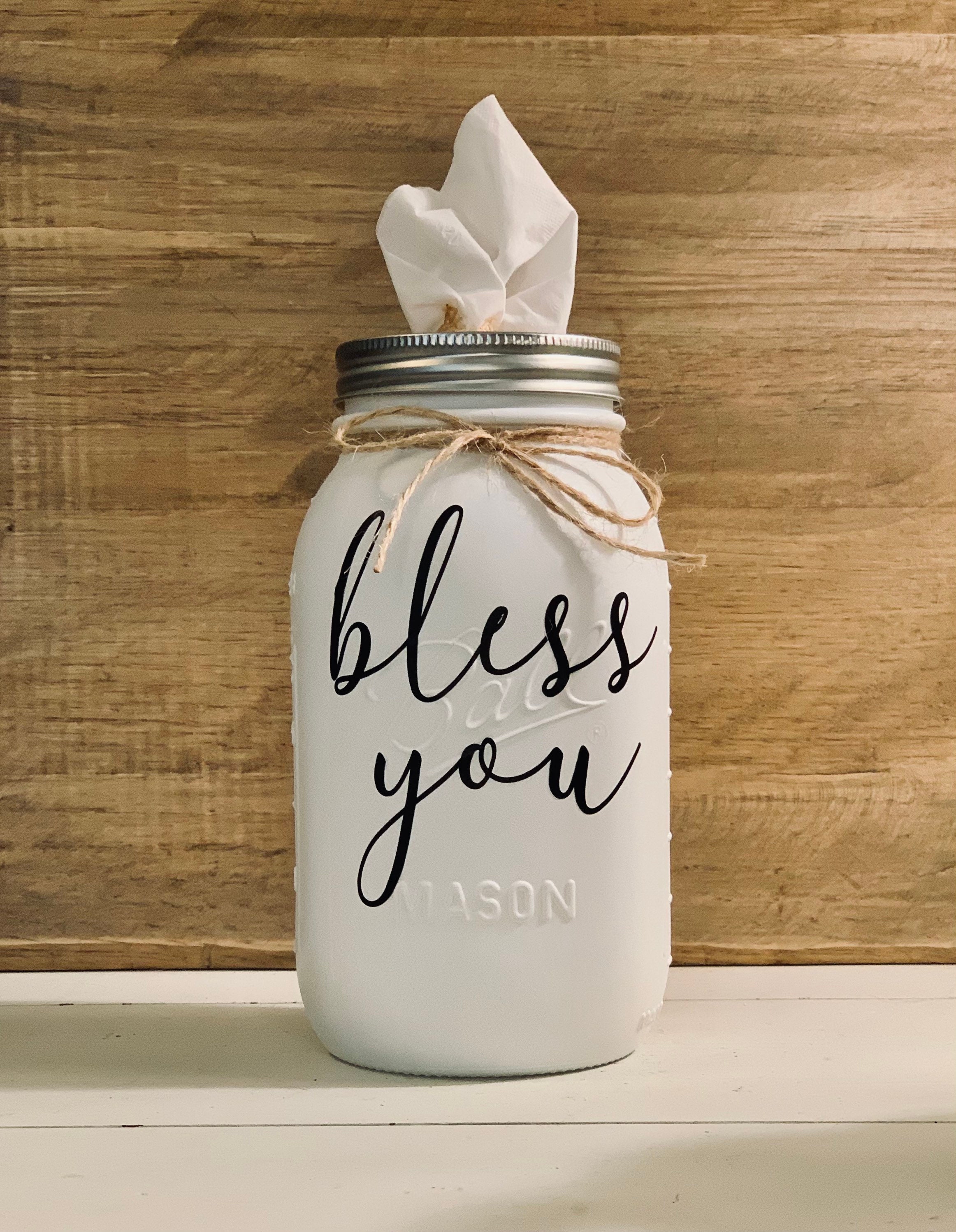 Mason Jar Tissue Holder tissues Included Etsy