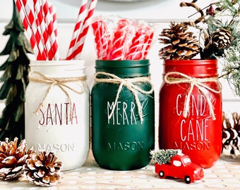 Christmas Mason Jar Decor