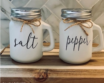 Farmhouse Salt and Pepper Shakers