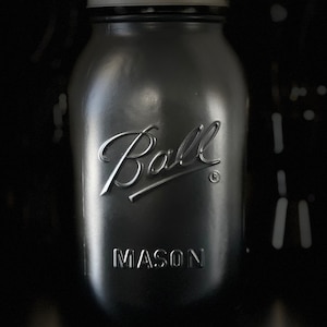 Black Smellproof Stash Jar