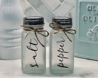Farmhouse Salt and Pepper Shakers