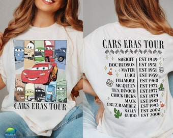 Vintage Cars The Eras Tour Shirt | Cars Fan Movies Shirt | Cars Eras Tour Shirt | The Eras Tour Shirt | Lightning McQueen Shirt