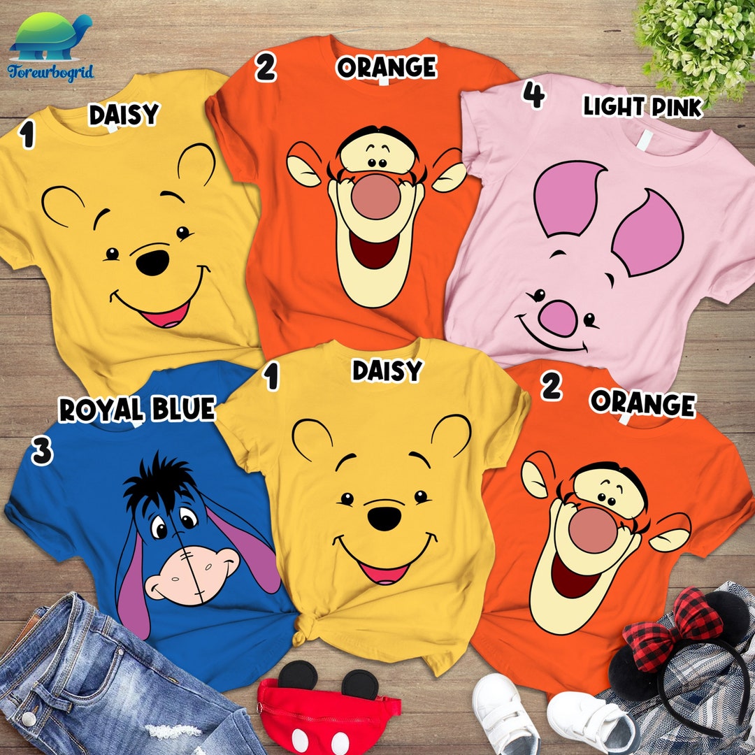 Winnie the Pooh Characters Costume Shirts, Winnie the Pooh Shirts
