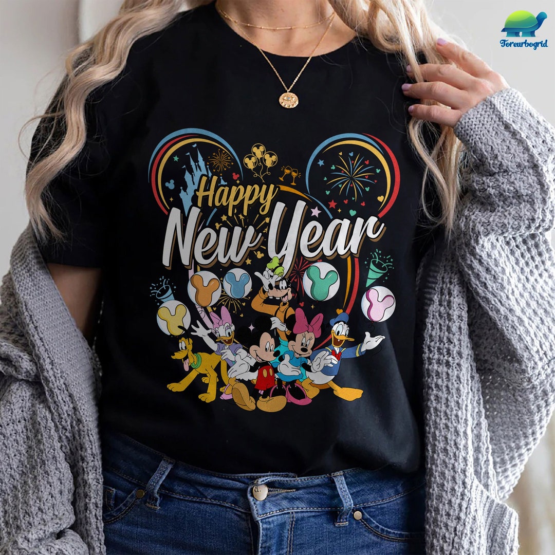 Mickey and Friends New Year Shirt Mickey Mouse New Year Etsy