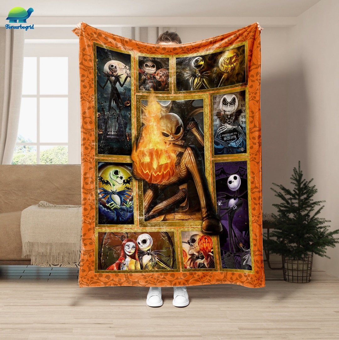 Nightmare Before Christmas Blanket Halloween Nightmare Blanket