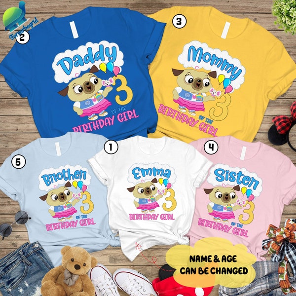 Personalization Chips and Potato Birthday Girl Shirt | Chip Pug Birthday Shirt | Chip and Potato Birthday Shirt | Chip Theme Party Shirt