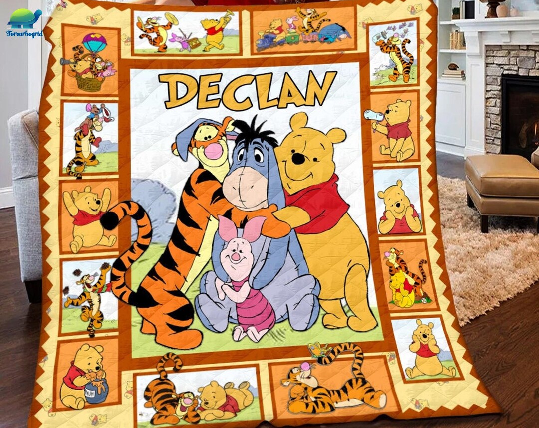 Winnie the Pooh Fleece Blanket Pooh Eeyore Tigger Blanket Eeyore Fleece