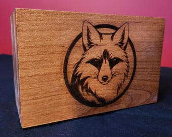 Wilderness Fox Wooden Box