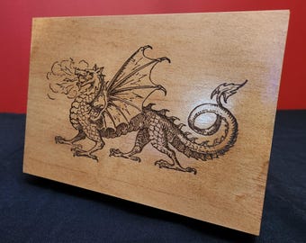 Fantasy Dragon Wooden Box