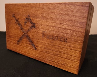 Fighter DND Wooden Box