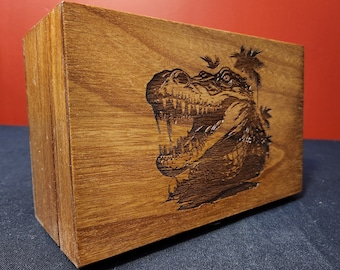 Wilderness Alligator Wooden Box