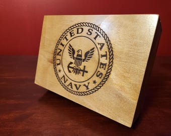United States Navy Wooden Box