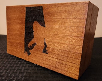 Alabama Bigfoot Wooden Box