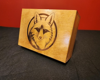 Outdoor Fox Wilderness Wooden Box