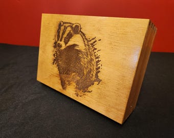 Outdoor Badger Wilderness Wooden Box